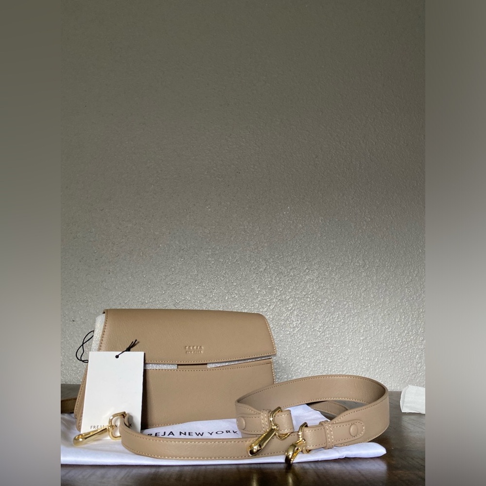 DISCONTINUED NEW with Dust Bag and tags Tan / Taupe Freja Mini Shoulder Bag - Picture 9 of 13
